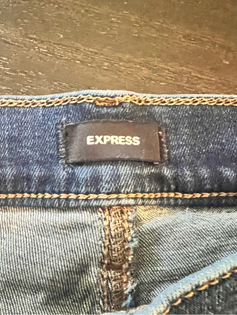 Express Mid Rise Skinny 12R Woman’s Blue Jeans - Picture 7 of 7